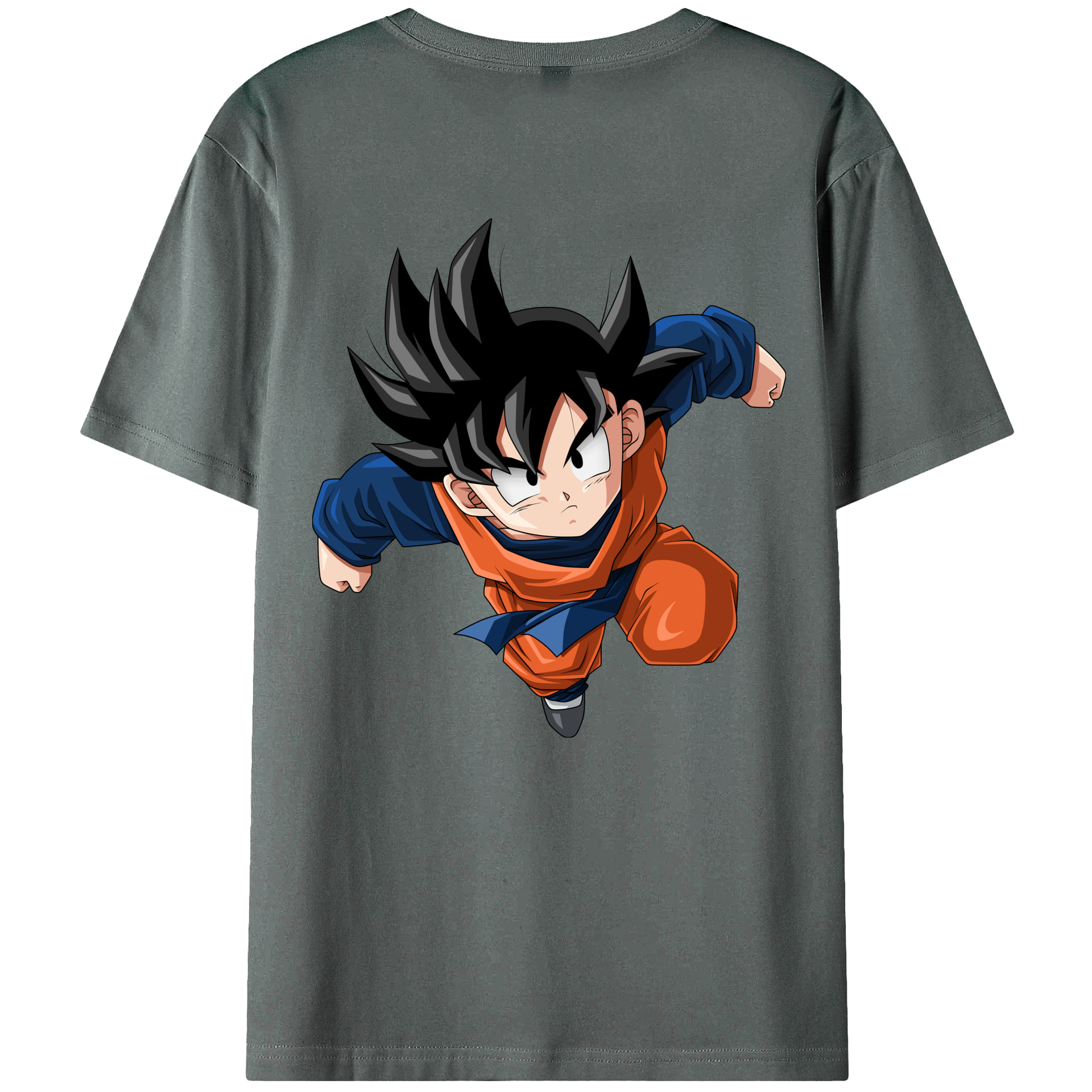 （画像用） ドラゴンボール 孫悟空（そん ごくう）Son Goku カカロット DRAGON BALL Kakarotto 綿100％ メンズ半袖Tシャツ（バックプリント） 通気性